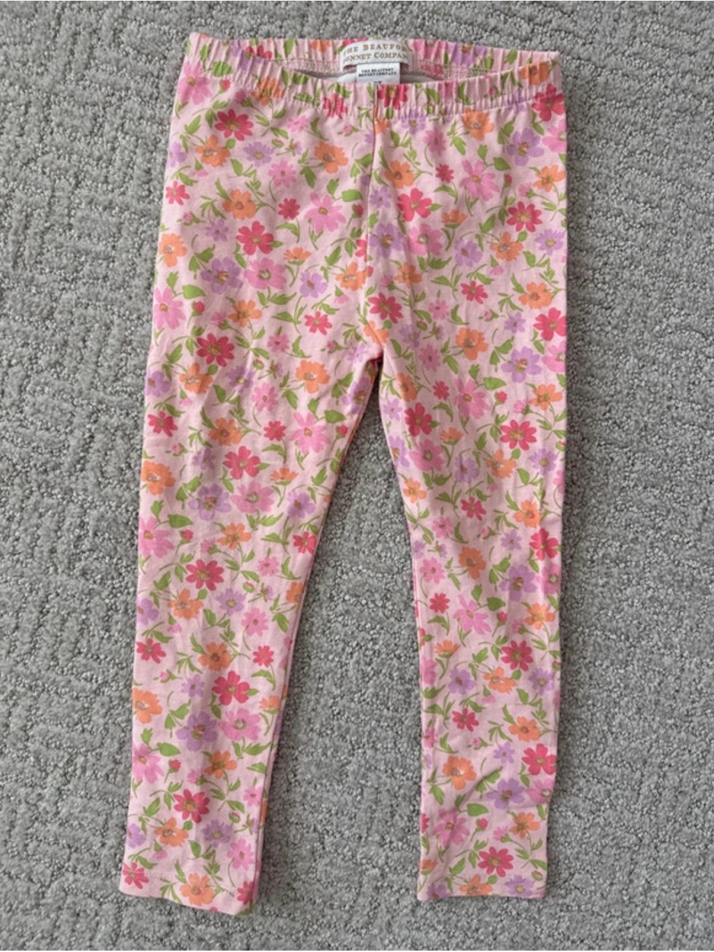The Beaufort Bonnet Company Pink Floral Leggings for Girls